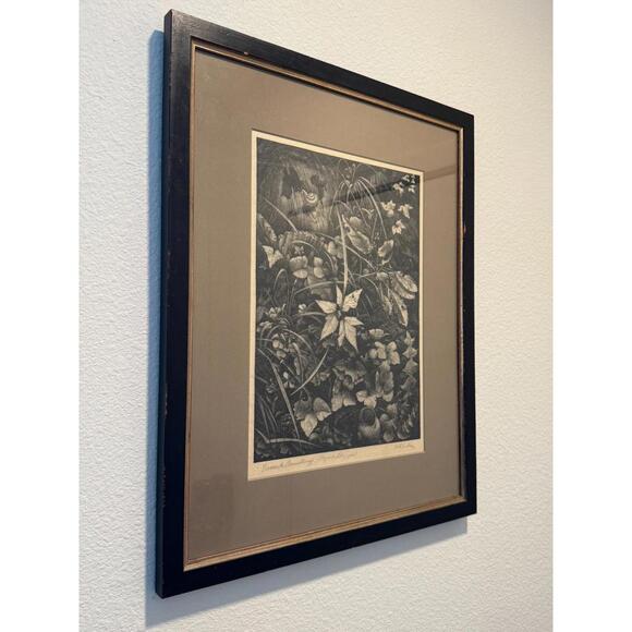 Vintage Wilhelm Heise Original Lithograph Nächtliche Blumenstücke Botanical 1925 - Picture 4 of 9